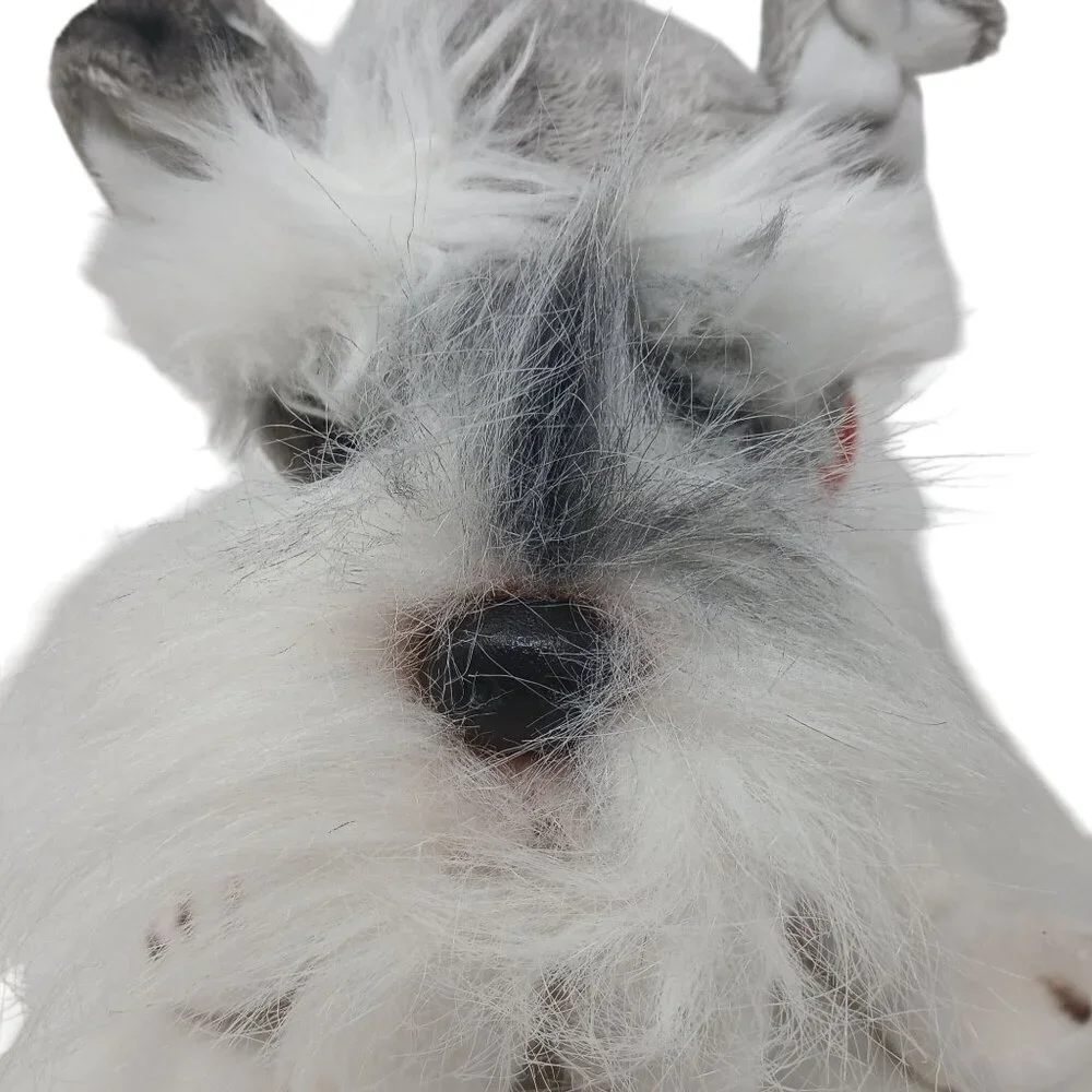 FAO Schwarz Schnauzer Dog Plush 13" Stuffed Animal w/ Scarf #D-35 - Picture 10 of 13